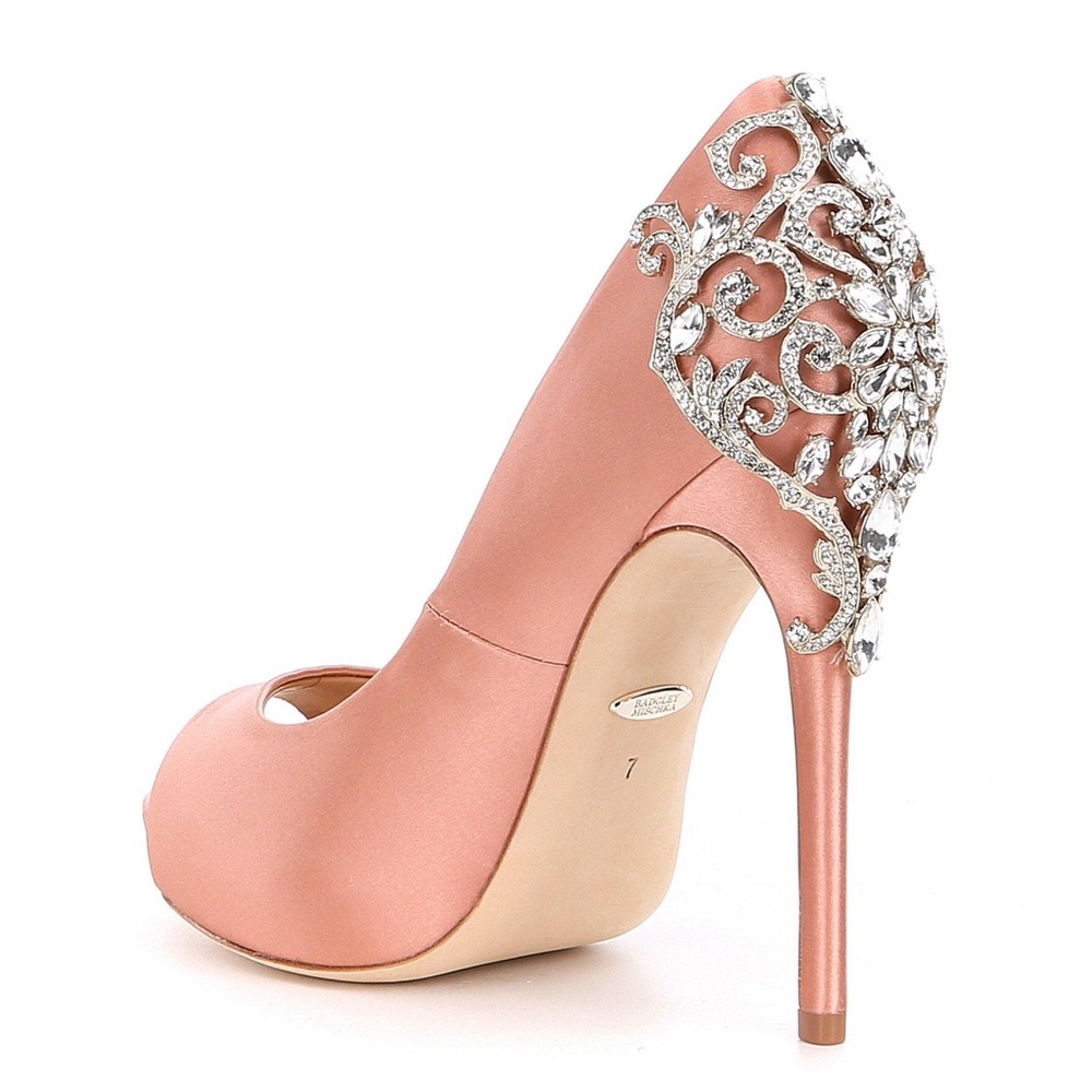 Badgley Mischka Karolina Rose Crystal stiletto